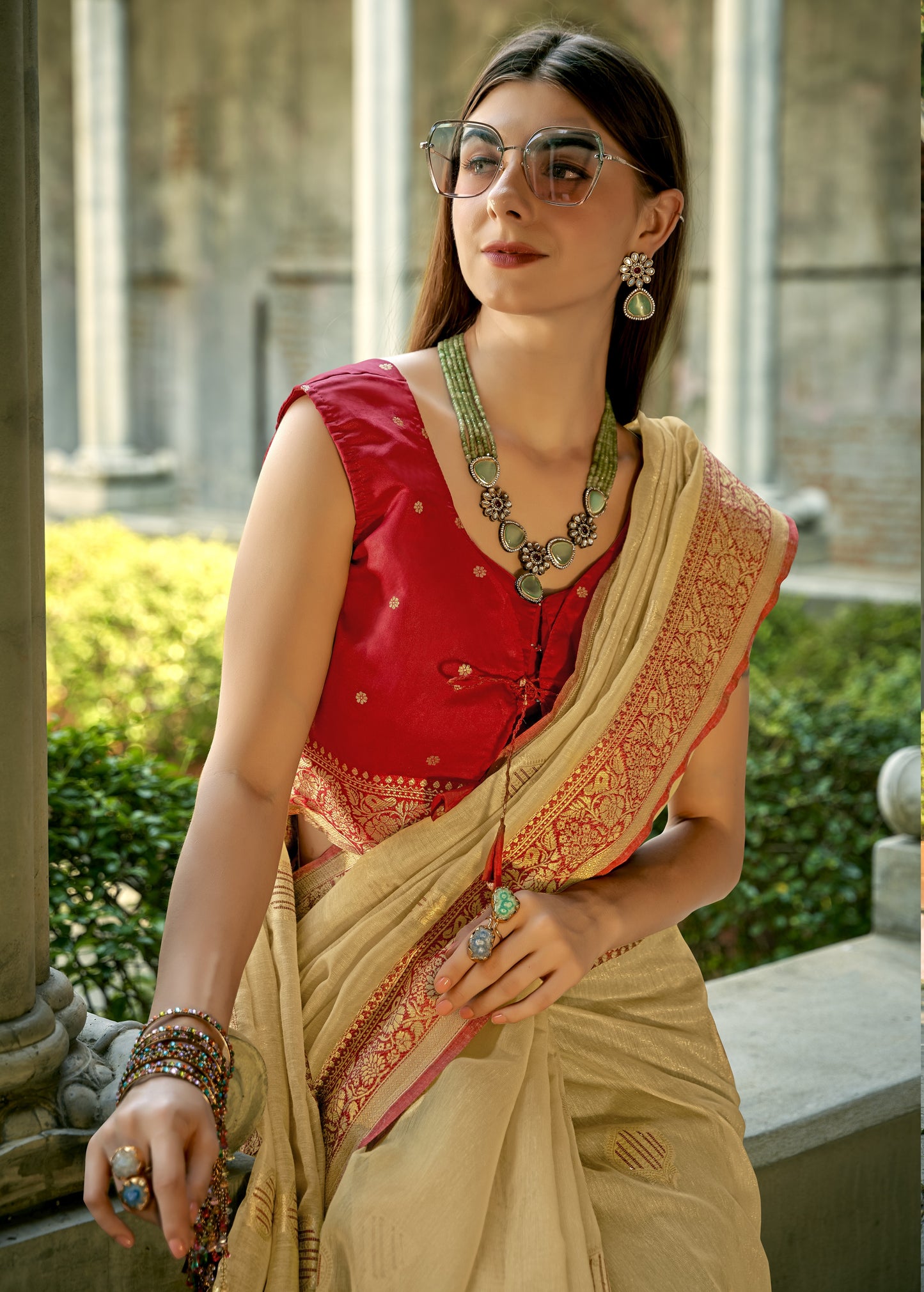 The Timeless Beauty of Tissue Silk Saree Perfect for Weddings & Festivals