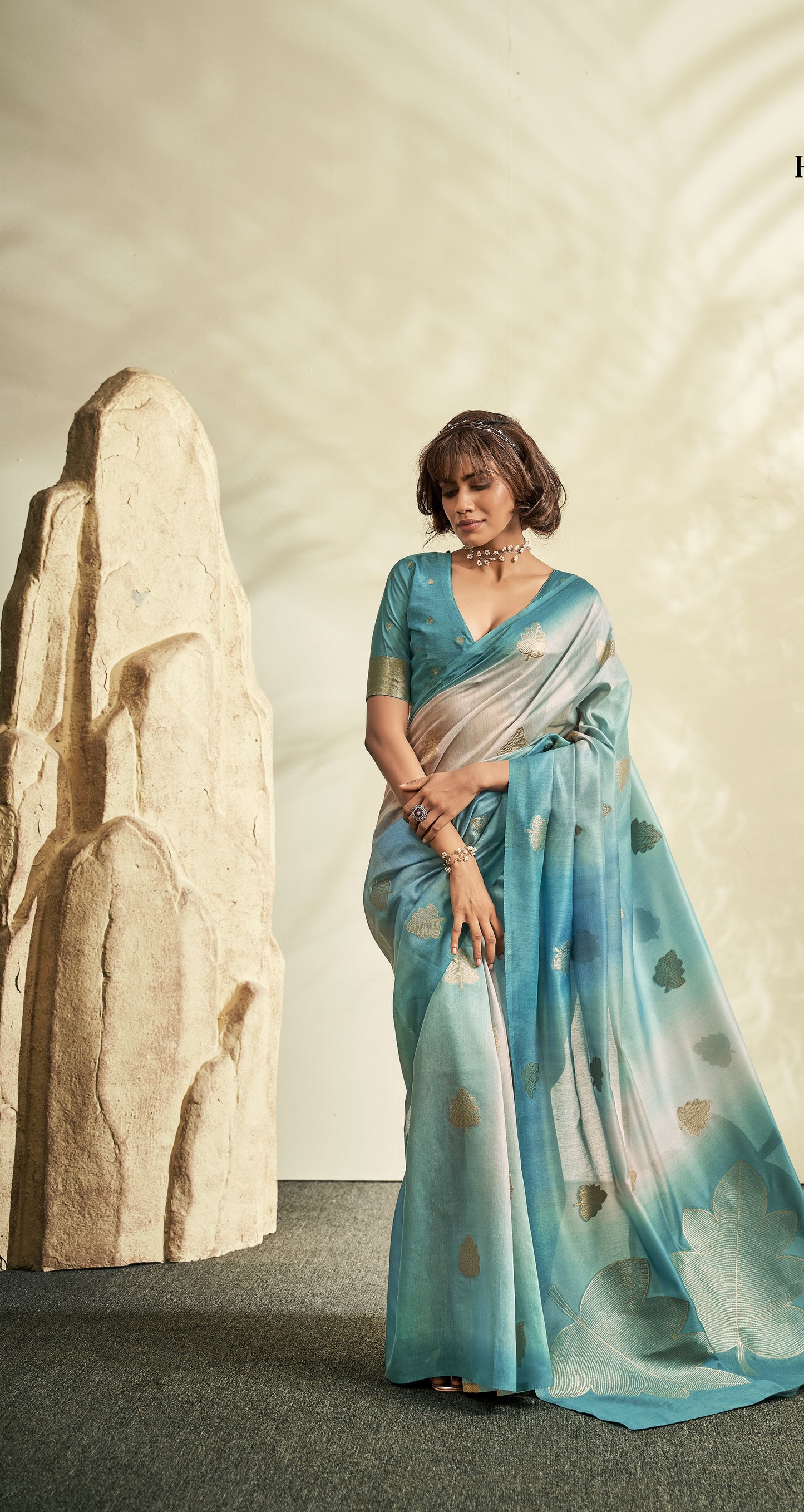 Pure Handloom Khadi Silk with Digital Print A Fusion of Tradition and Modern Art