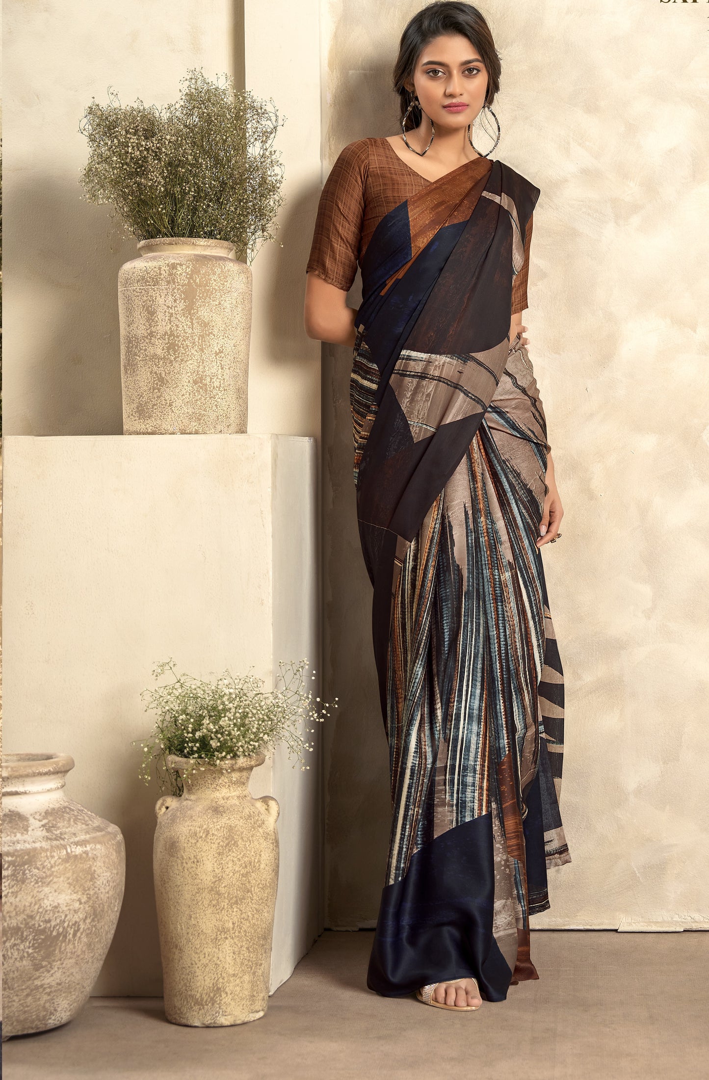 Elegance Redefined The Soft Satin Silk Saree for Every Occasion