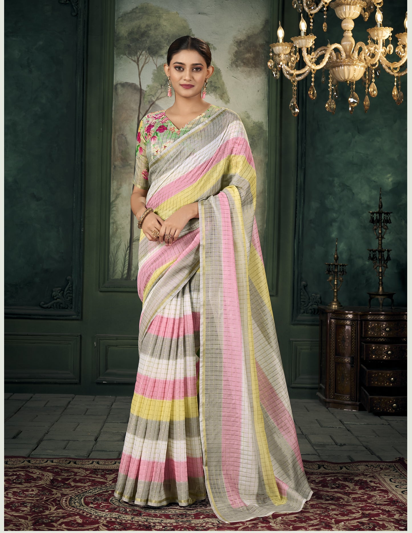 Grace in Every Fold The Soft Linen Saree Look