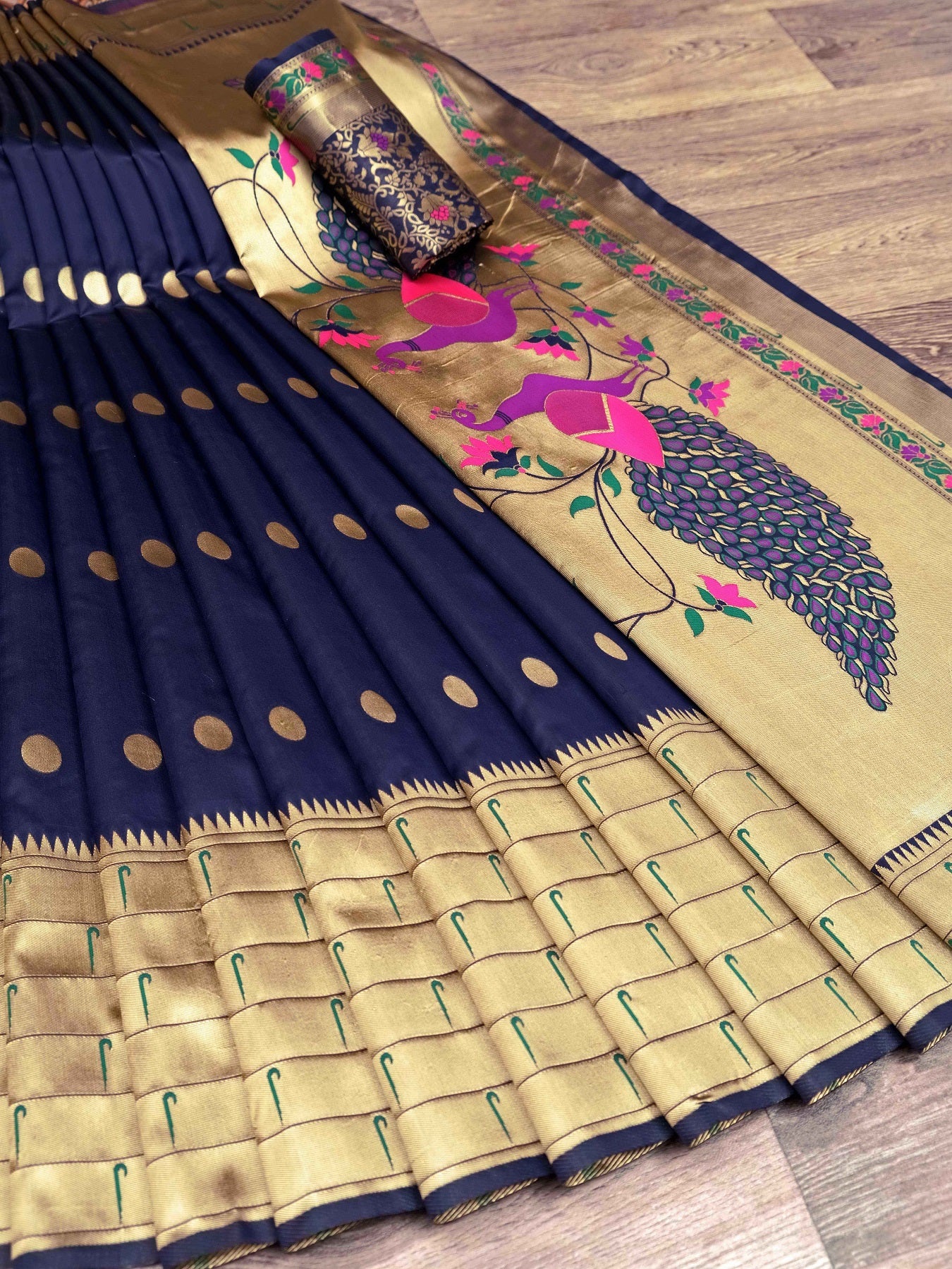Semi Silk Kanjeevaram Elegant Design Saree