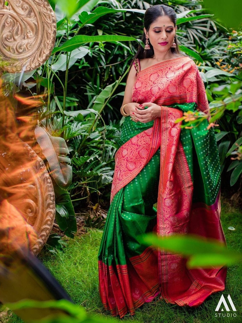 Semi Silk Kanjeevaram Elegant Design Saree