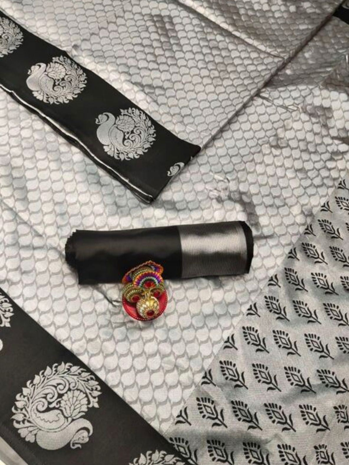 Semi Silk Kanjeevaram Elegant Design Saree