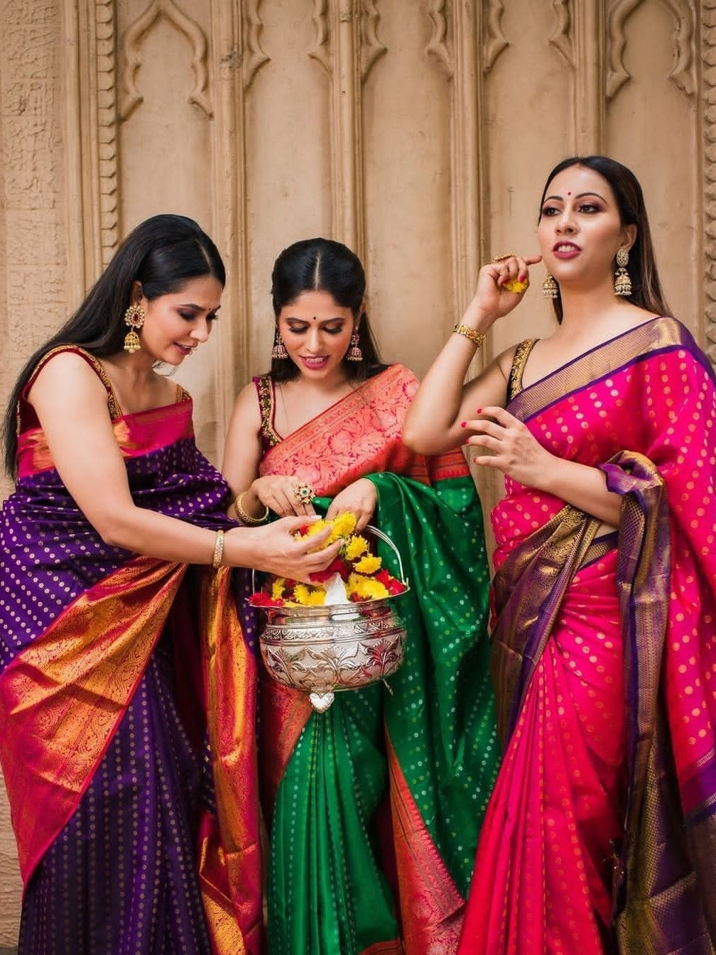 Semi Silk Kanjeevaram Elegant Design Saree