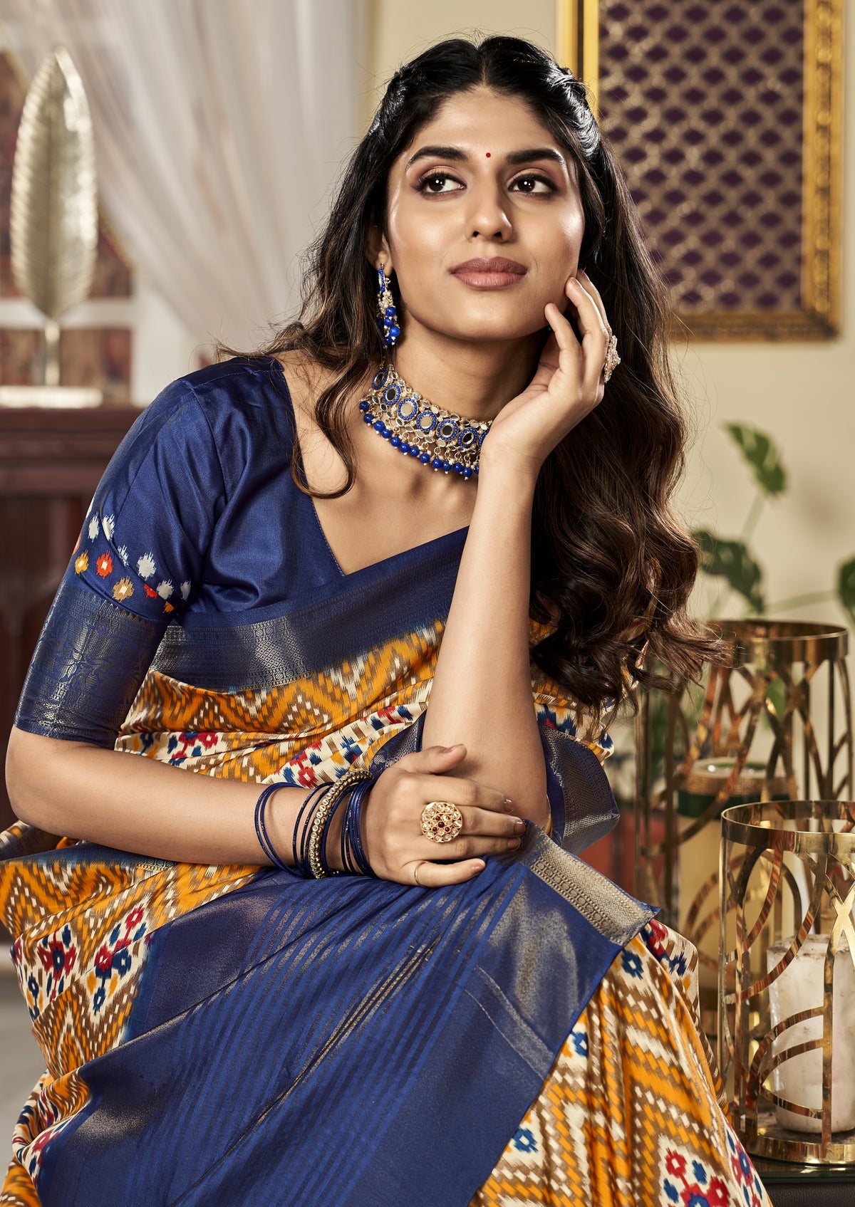 Elegance Redefined Pure Satin Digital Saree for a Timeless Look