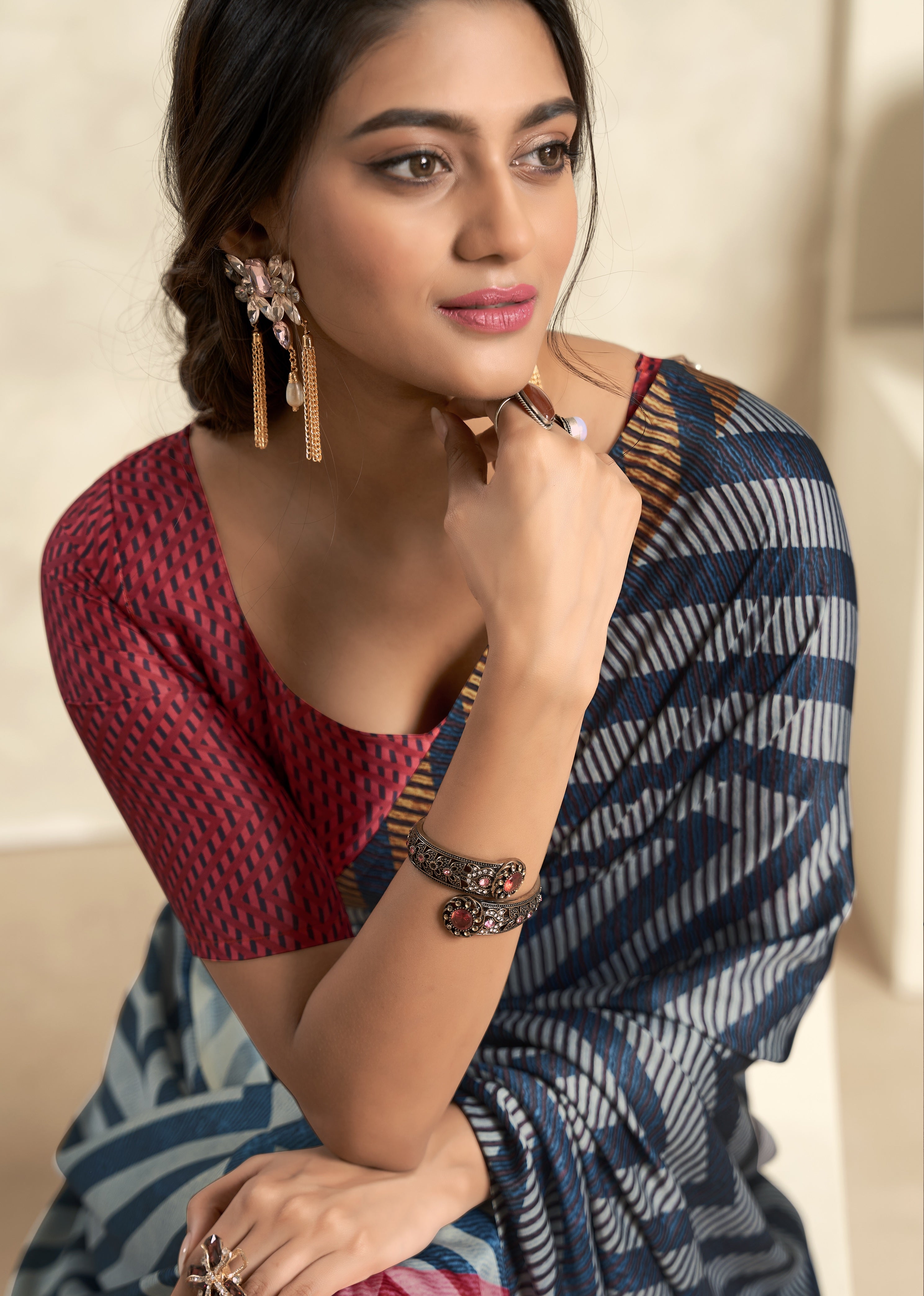 Elegance Redefined The Soft Satin Silk Saree for Every Occasion