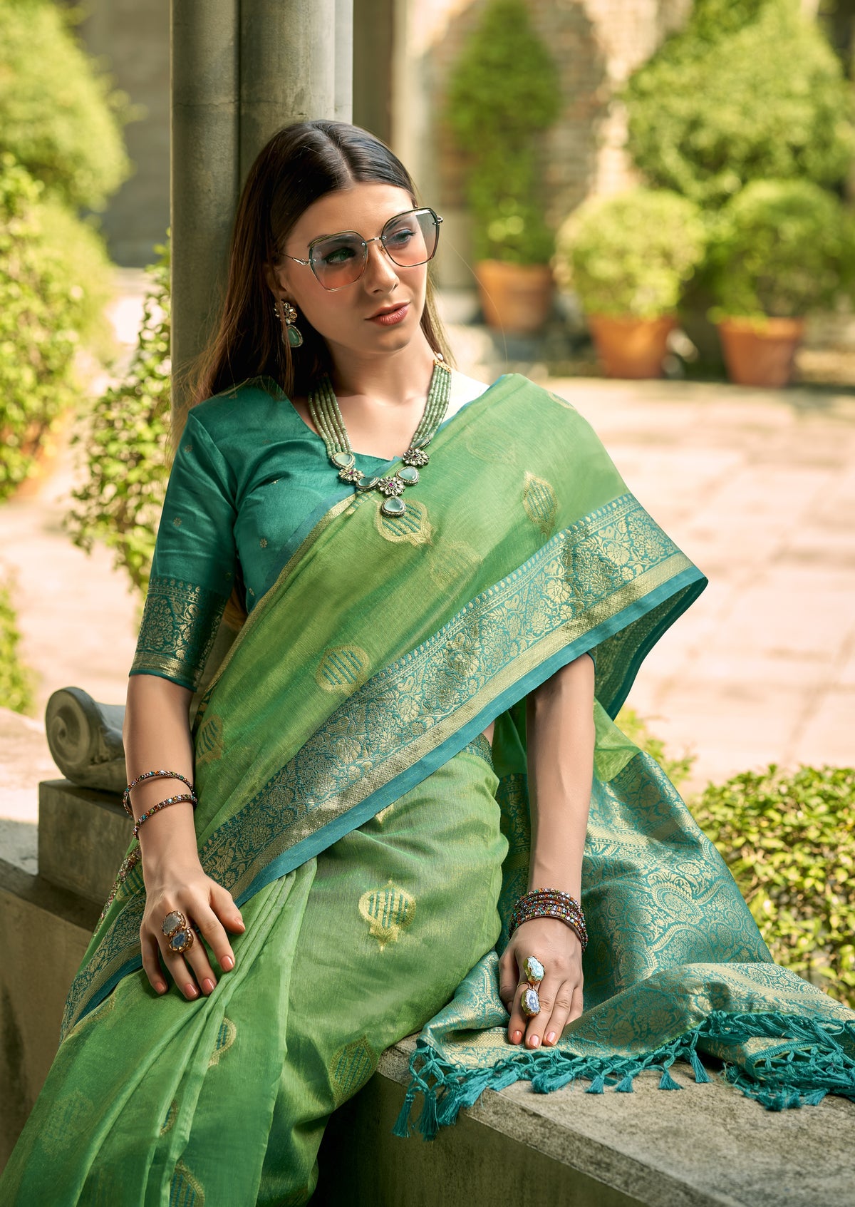 The Timeless Beauty of Tissue Silk Saree Perfect for Weddings & Festivals