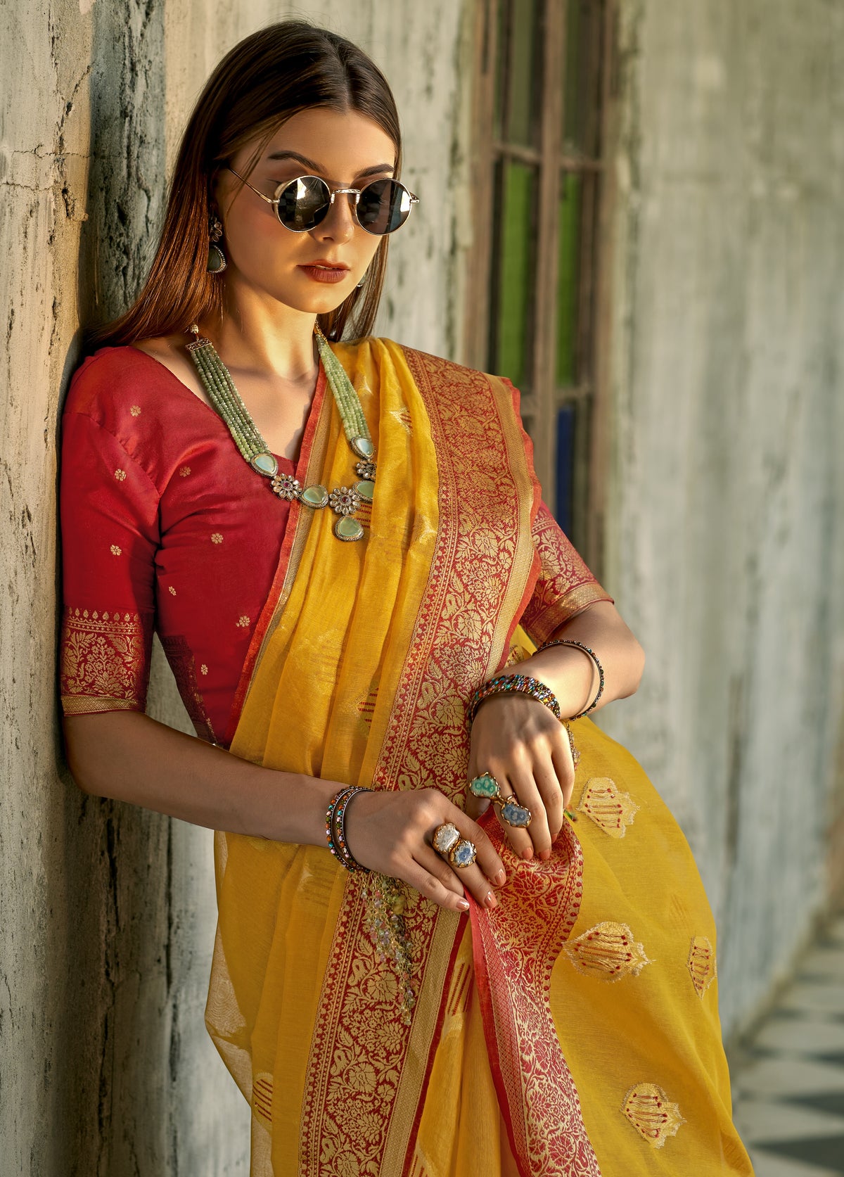 The Timeless Beauty of Tissue Silk Saree Perfect for Weddings & Festivals