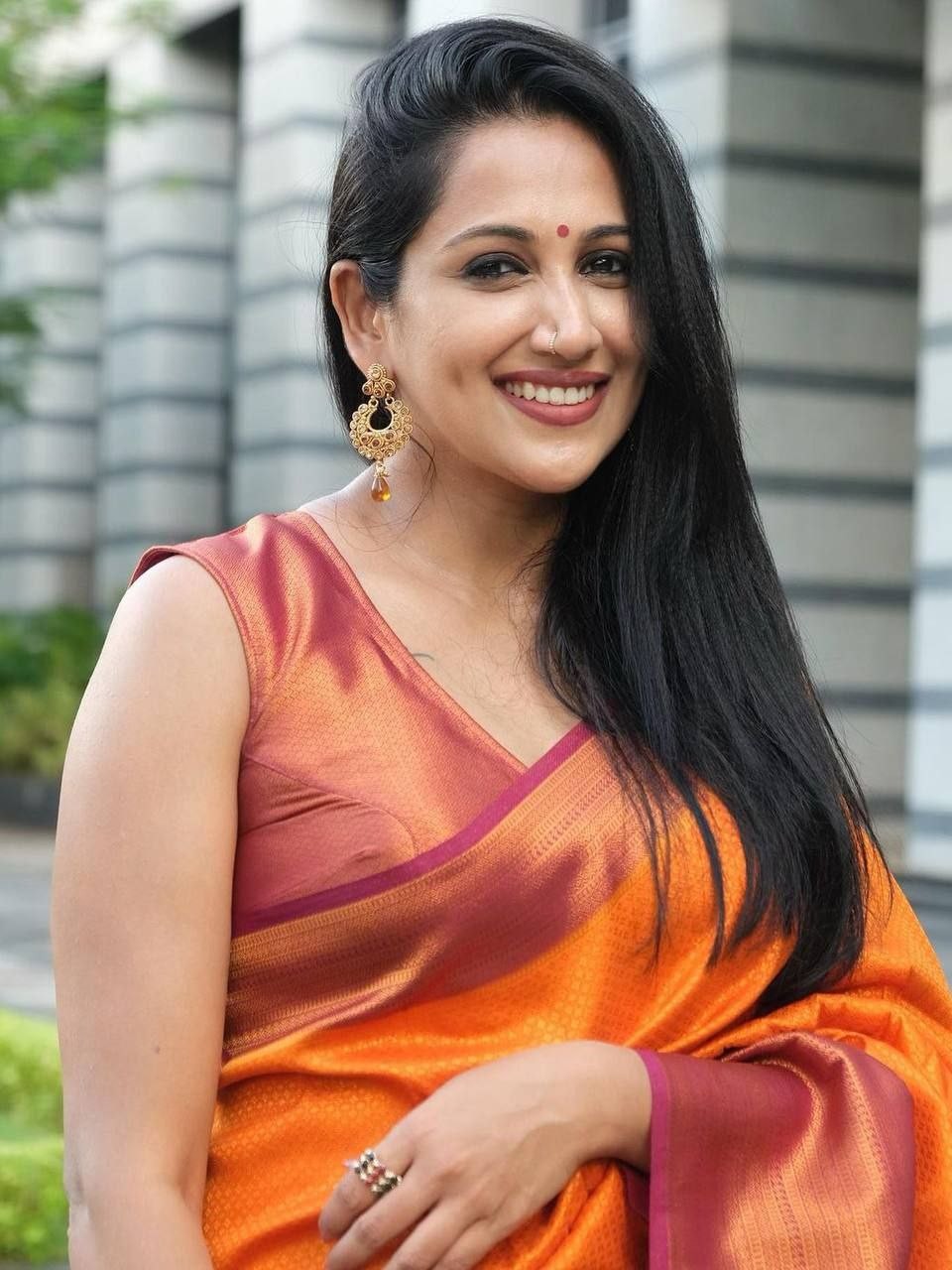 Semi Silk Kanjeevaram Elegant Design Saree
