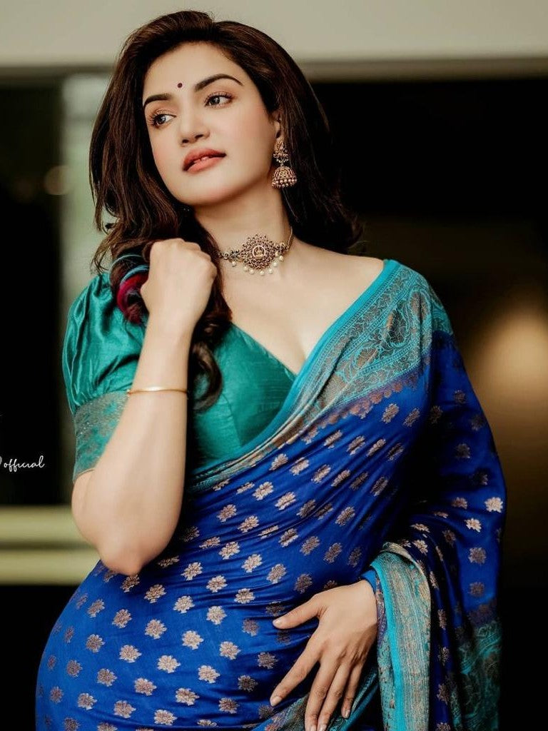 Semi Silk Kanjeevaram Elegant Design Saree