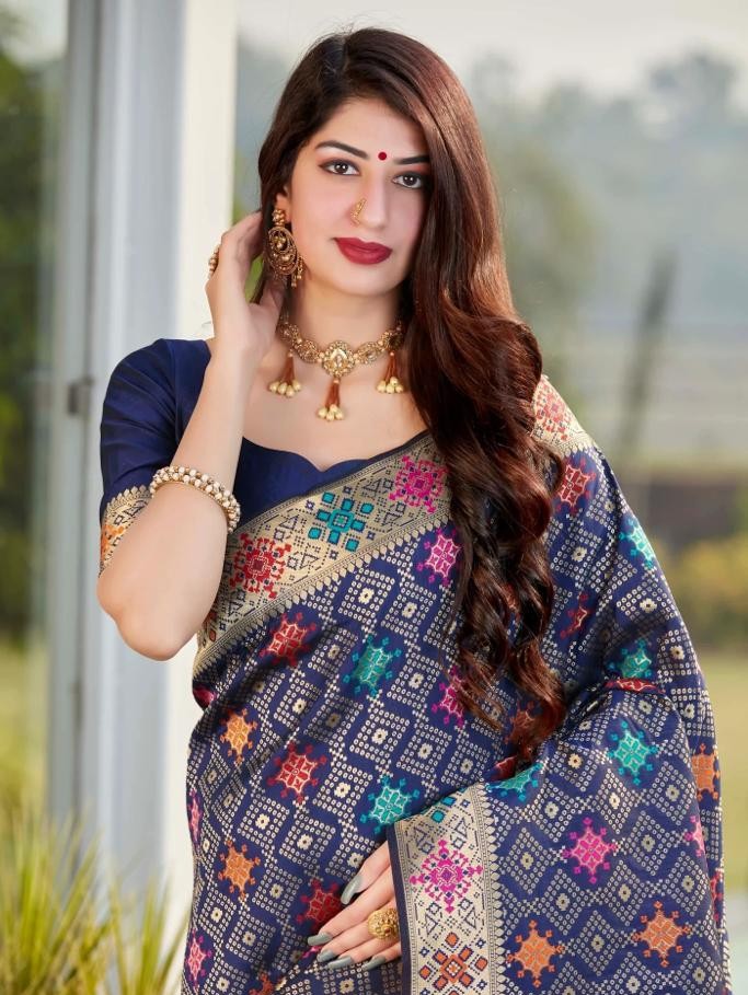Semi Silk Kanjeevaram Elegant Design Saree