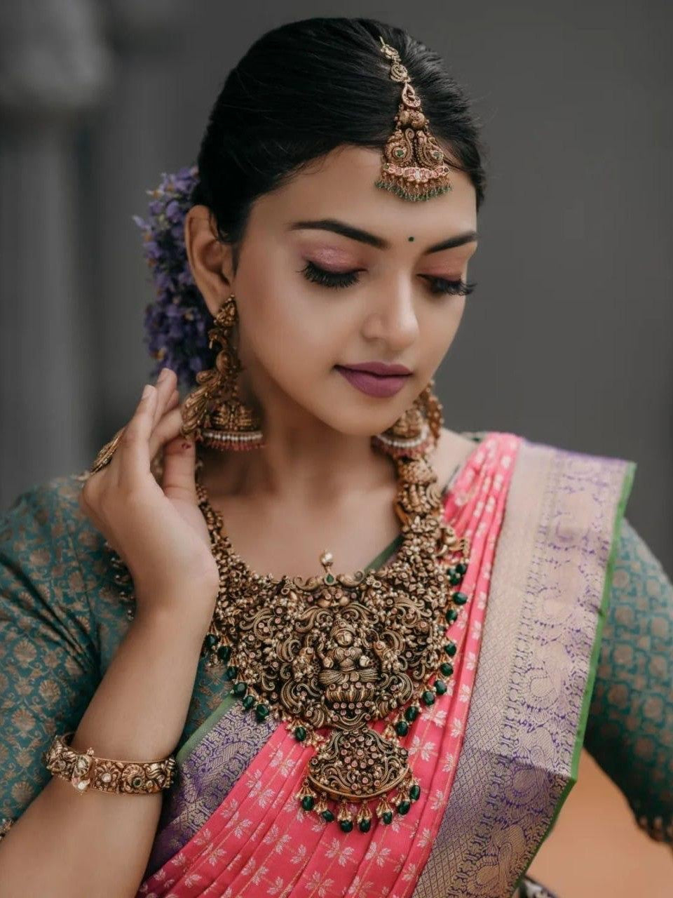 Semi Silk Kanjeevaram Elegant Design Saree