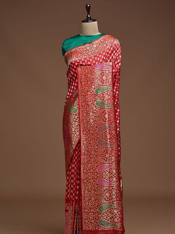 Semi Silk Kanjeevaram Elegant Design Saree