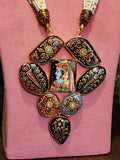 Radha Krishna Pendant Set