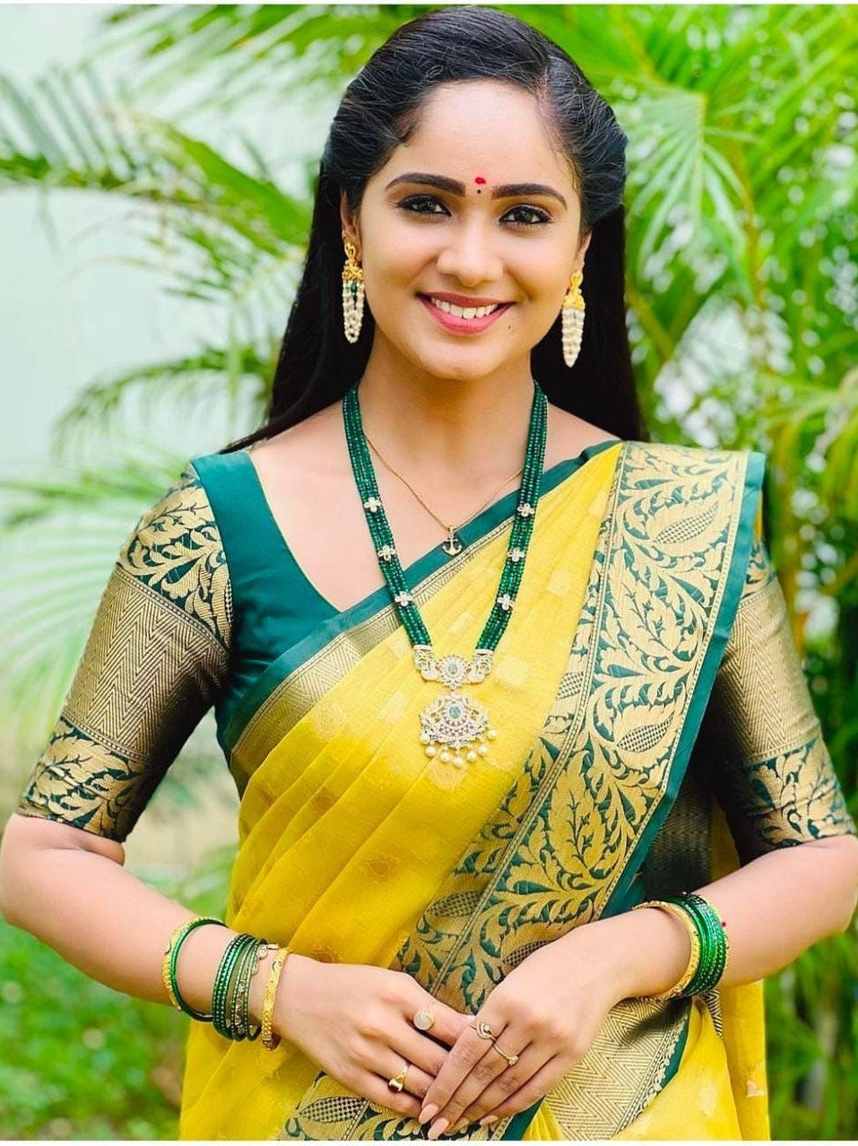 Semi Silk Kanjeevaram Elegant Design Saree