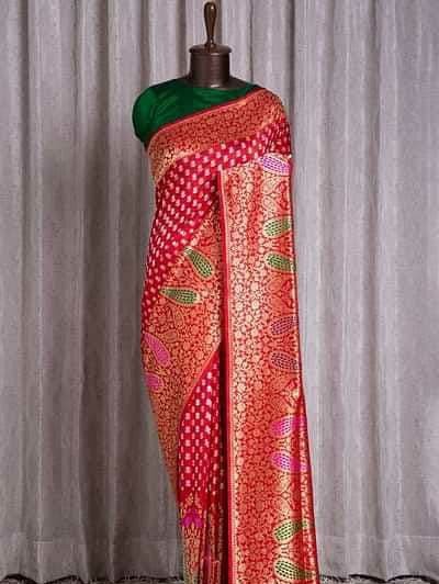 Semi Silk Kanjeevaram Elegant Design Saree