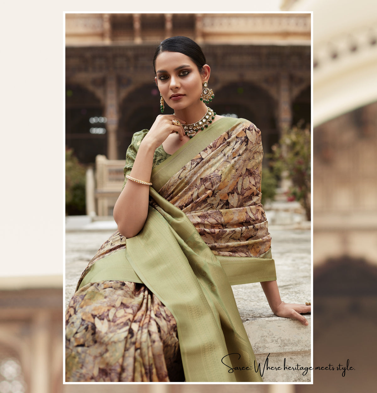 Timeless Beauty Carpe Silk Saree for Graceful Elegance