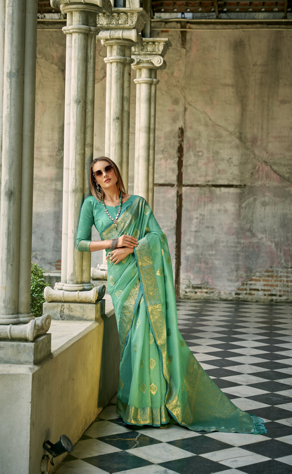 The Timeless Beauty of Tissue Silk Saree Perfect for Weddings & Festivals