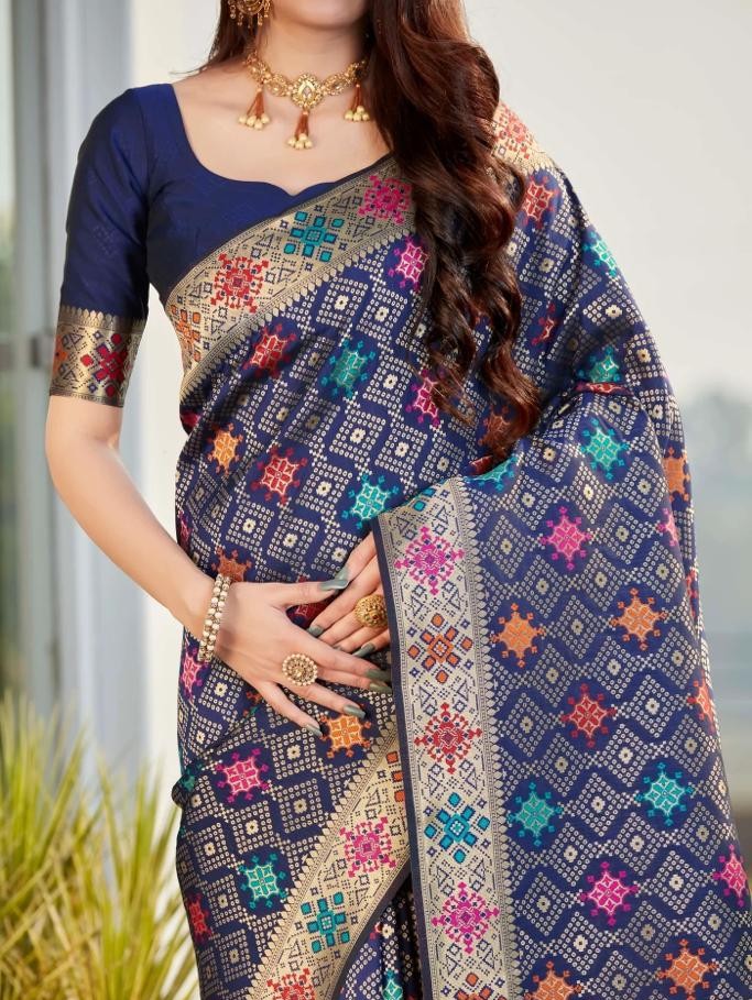 Semi Silk Kanjeevaram Elegant Design Saree