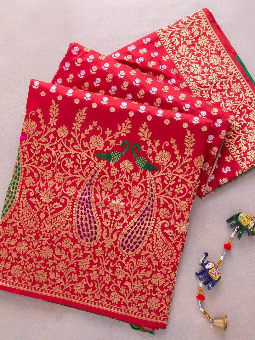 Semi Silk Kanjeevaram Elegant Design Saree