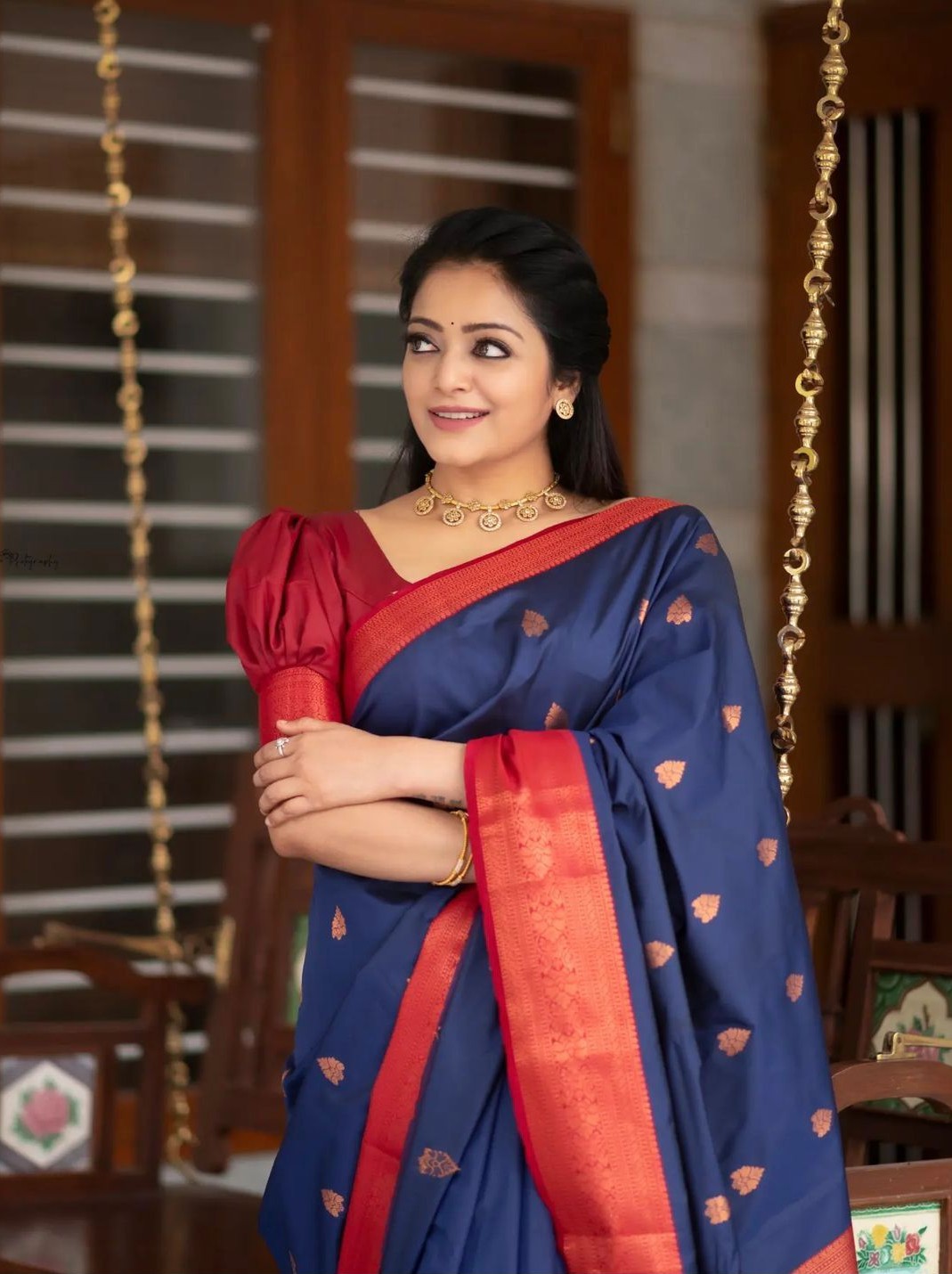 Semi Silk Kanjeevaram Elegant Design Saree