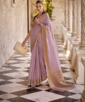Unveiling the Grace of Tissue Linen Saree A Perfect Blend of Tradition & Elegance