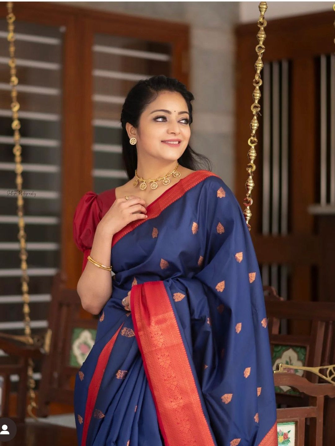Semi Silk Kanjeevaram Elegant Design Saree