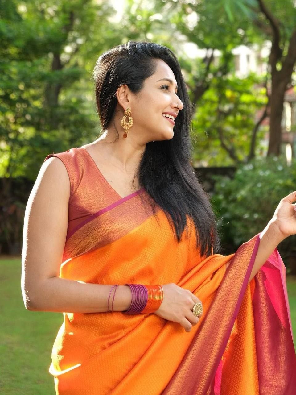 Semi Silk Kanjeevaram Elegant Design Saree
