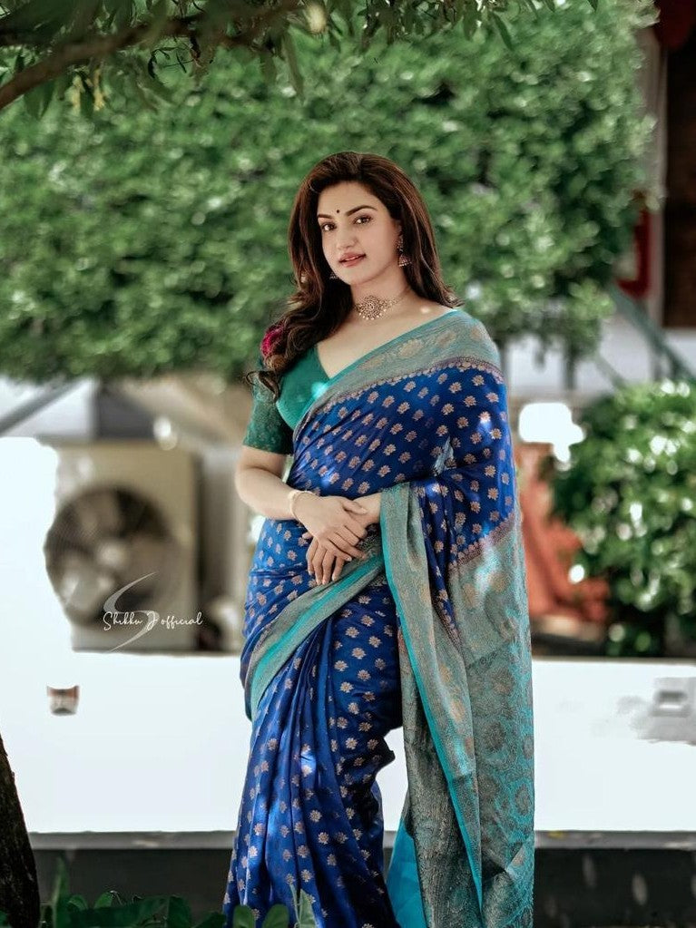Semi Silk Kanjeevaram Elegant Design Saree