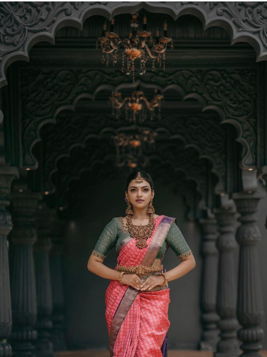Semi Silk Kanjeevaram Elegant Design Saree