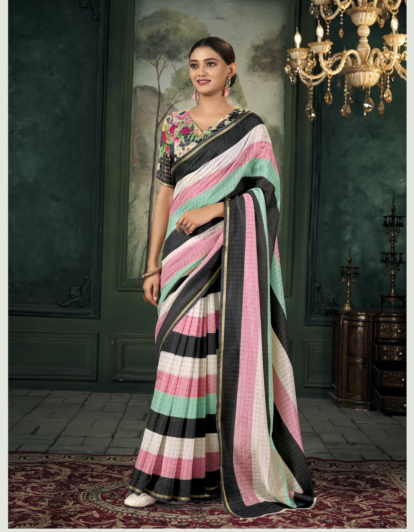 Grace in Every Fold The Soft Linen Saree Look