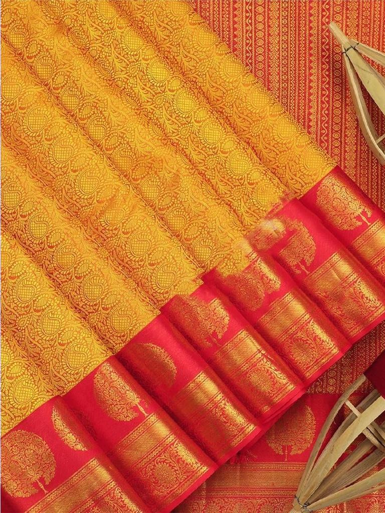 Semi Silk Kanjeevaram Elegant Design Saree
