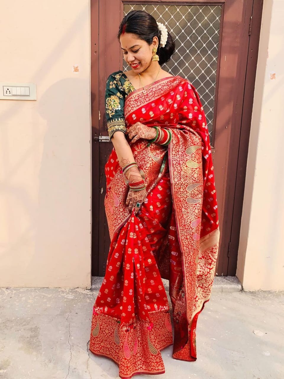 Semi Silk Kanjeevaram Elegant Design Saree