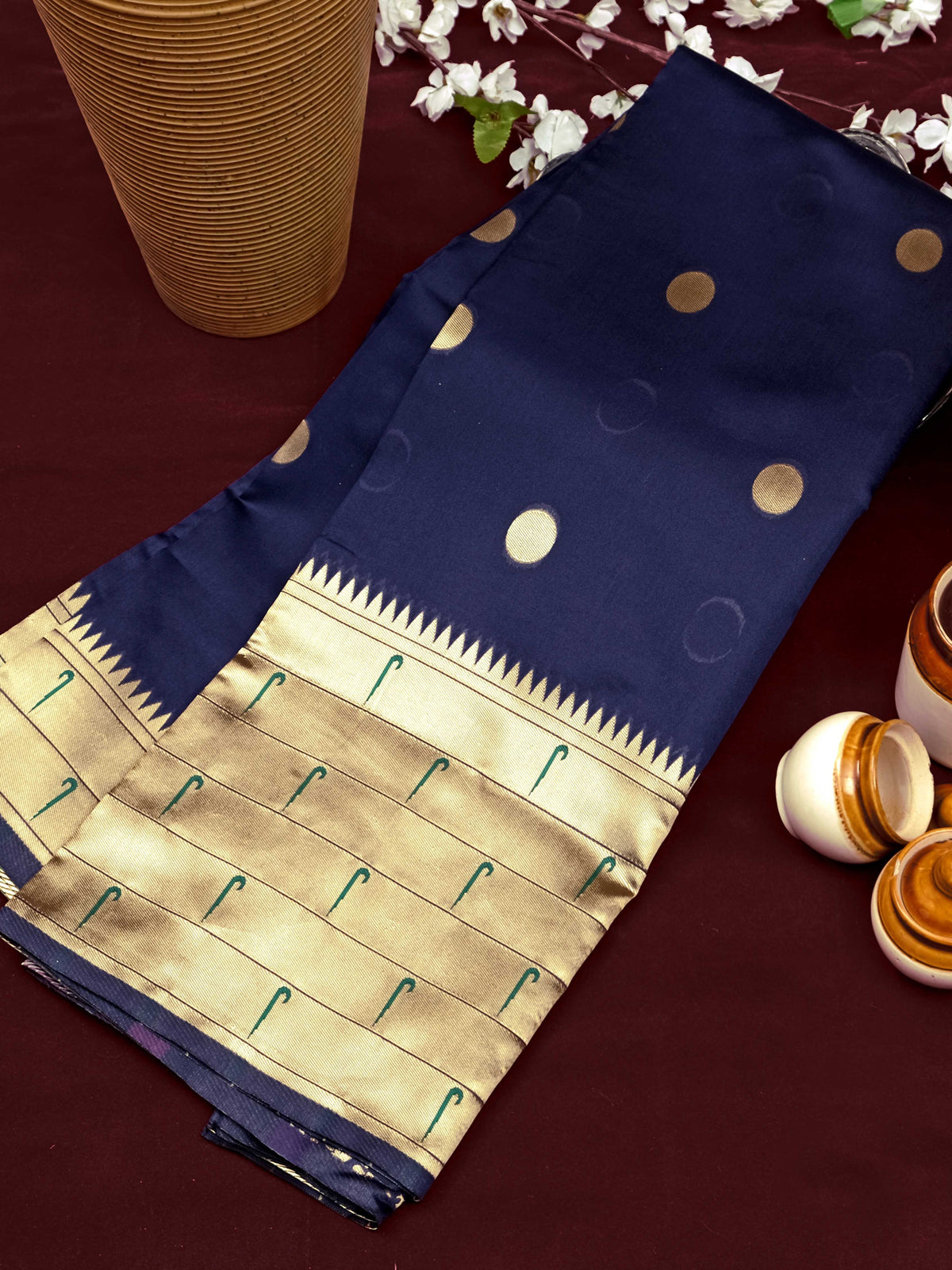 Semi Silk Kanjeevaram Elegant Design Saree