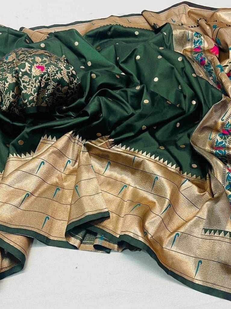 Semi Silk Kanjeevaram Elegant Design Saree
