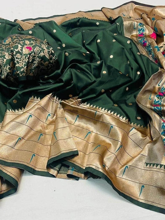 Semi Silk Kanjeevaram Elegant Design Saree