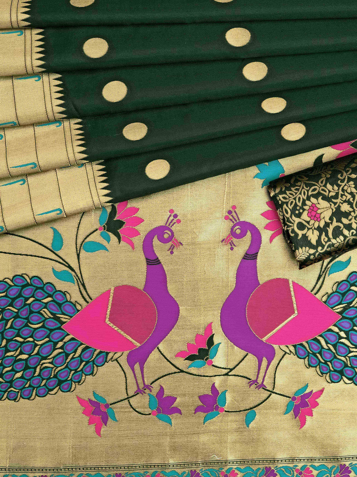 Semi Silk Kanjeevaram Elegant Design Saree