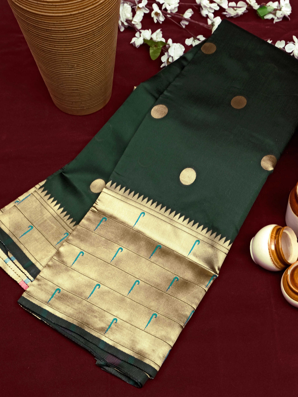 Semi Silk Kanjeevaram Elegant Design Saree