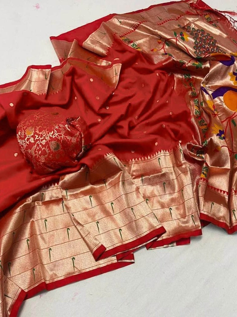 Semi Silk Kanjeevaram Elegant Design Saree