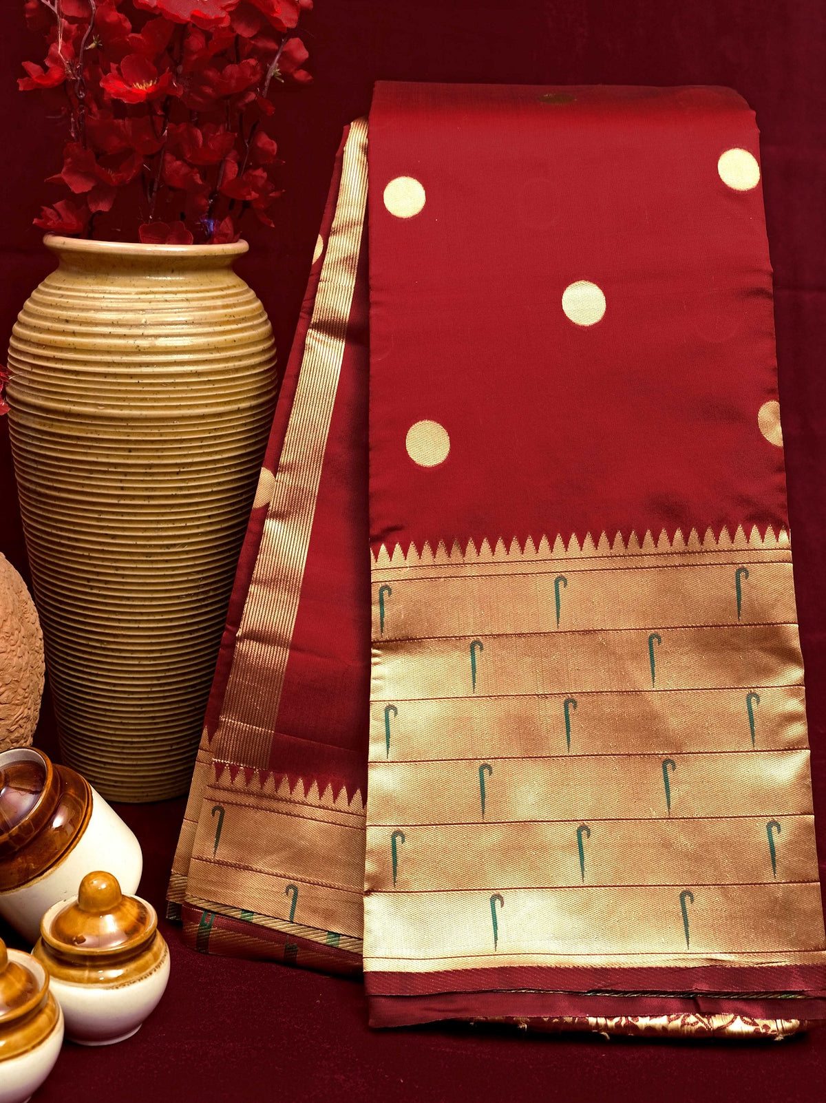 Semi Silk Kanjeevaram Elegant Design Saree