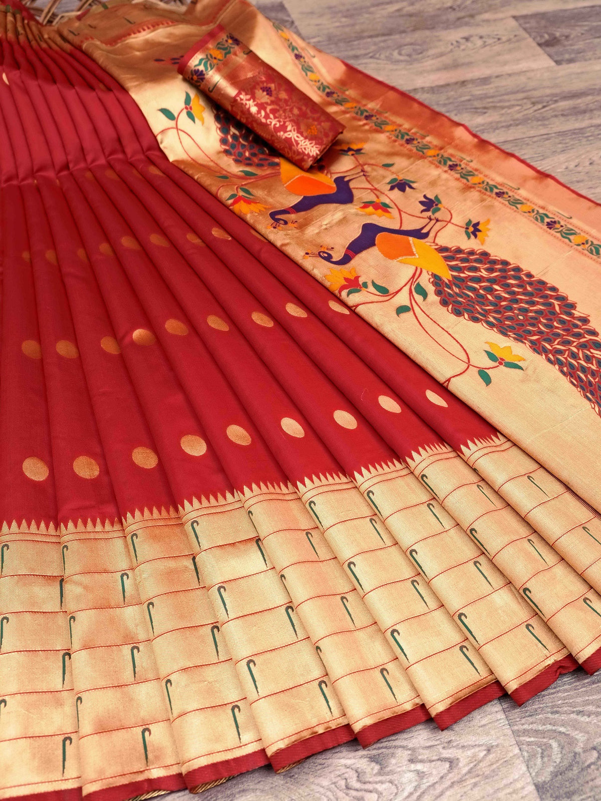 Semi Silk Kanjeevaram Elegant Design Saree