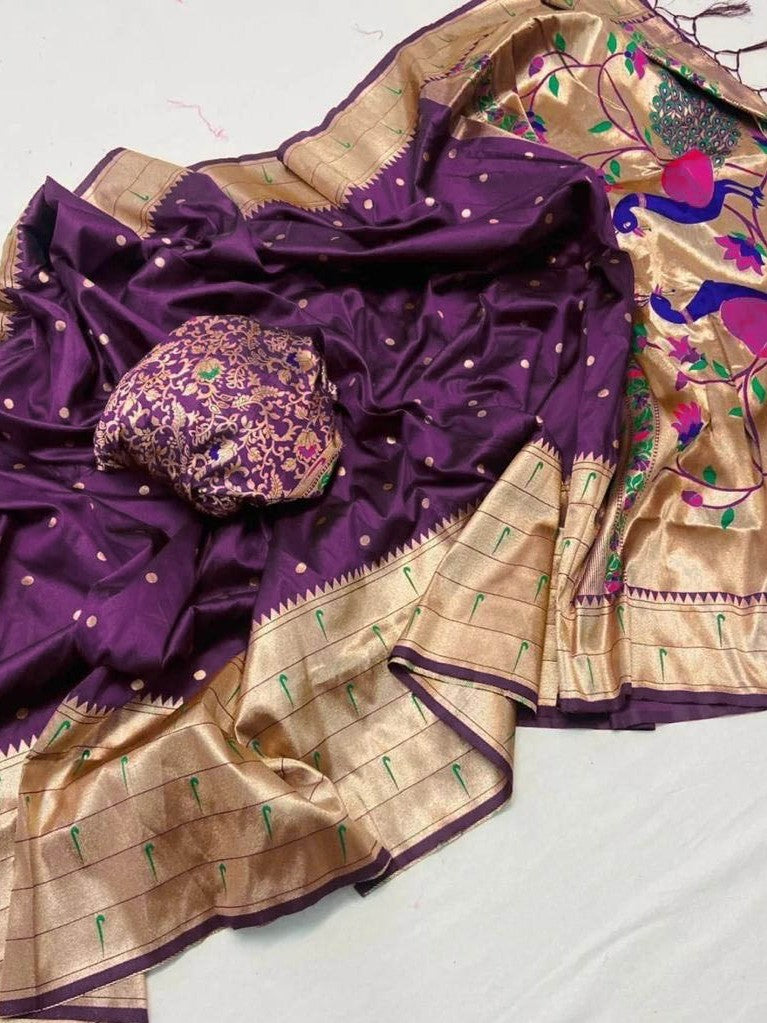 Semi Silk Kanjeevaram Elegant Design Saree
