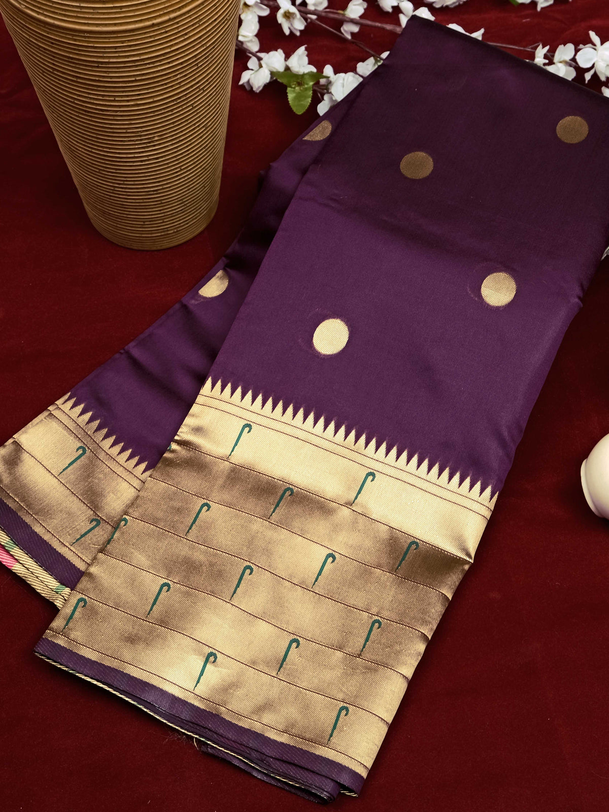 Semi Silk Kanjeevaram Elegant Design Saree