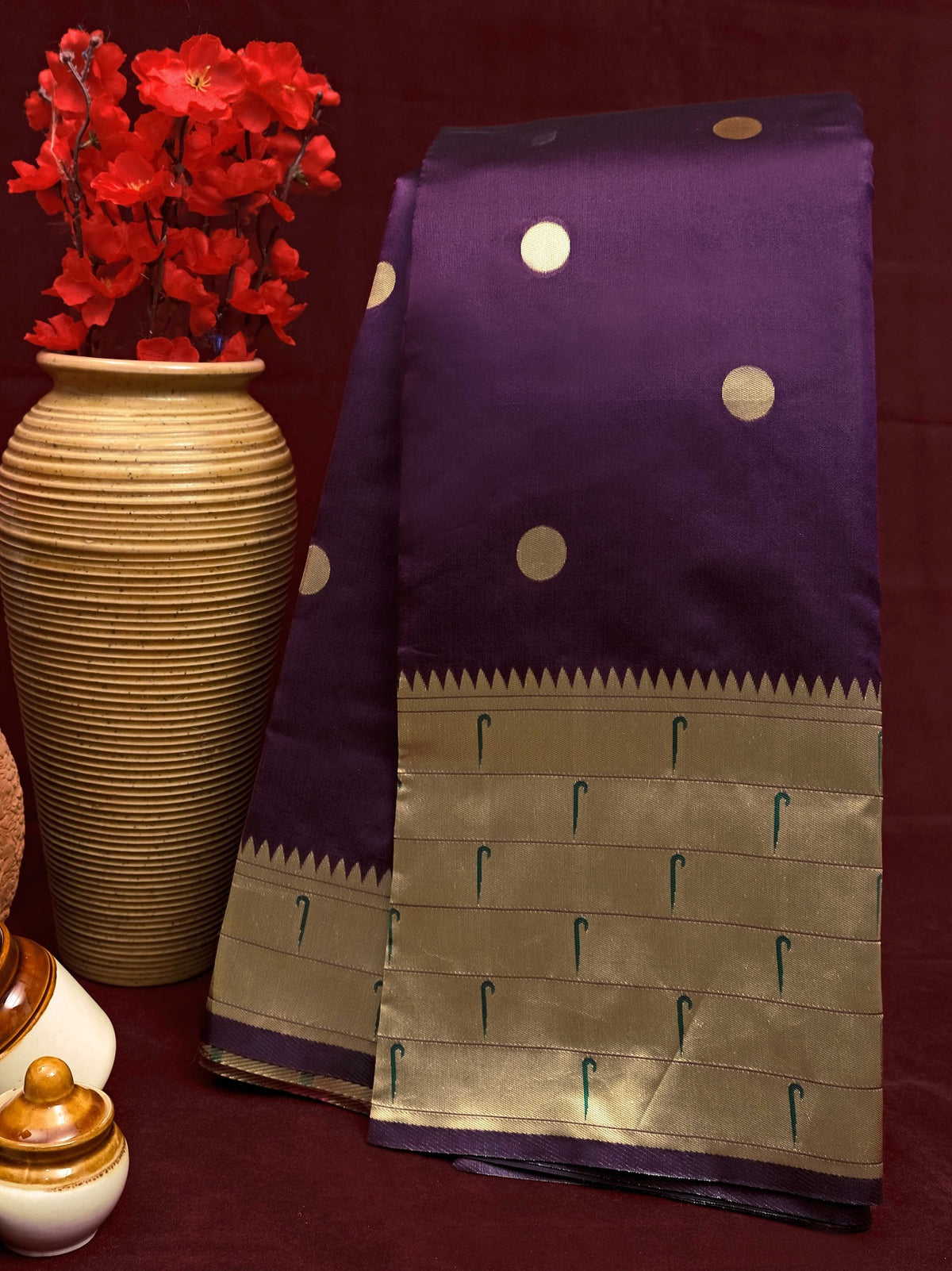 Semi Silk Kanjeevaram Elegant Design Saree