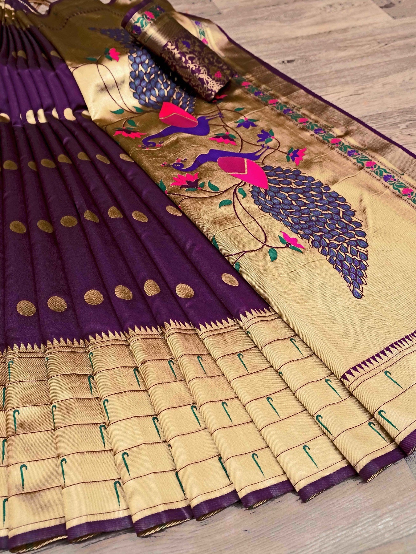 Semi Silk Kanjeevaram Elegant Design Saree