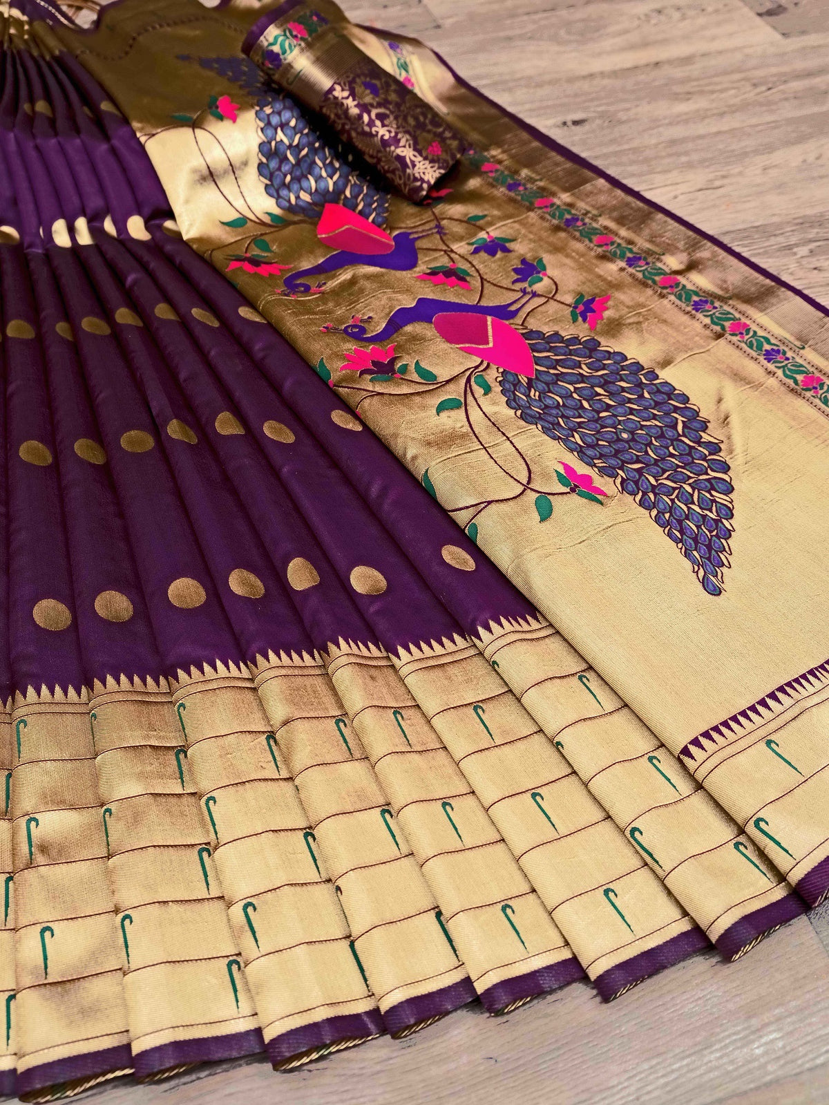 Semi Silk Kanjeevaram Elegant Design Saree