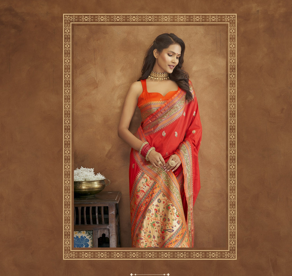 Buy Elegant Banarasi Soft Silk Saree A Timeless Tradition of Grace