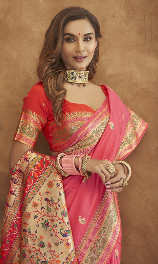 Buy Elegant Banarasi Soft Silk Saree A Timeless Tradition of Grace