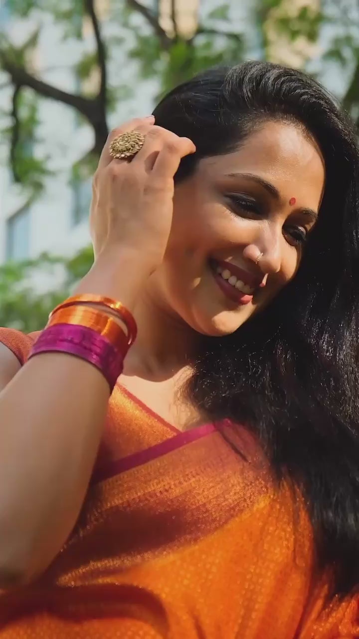 Semi Silk Kanjeevaram Elegant Design Saree