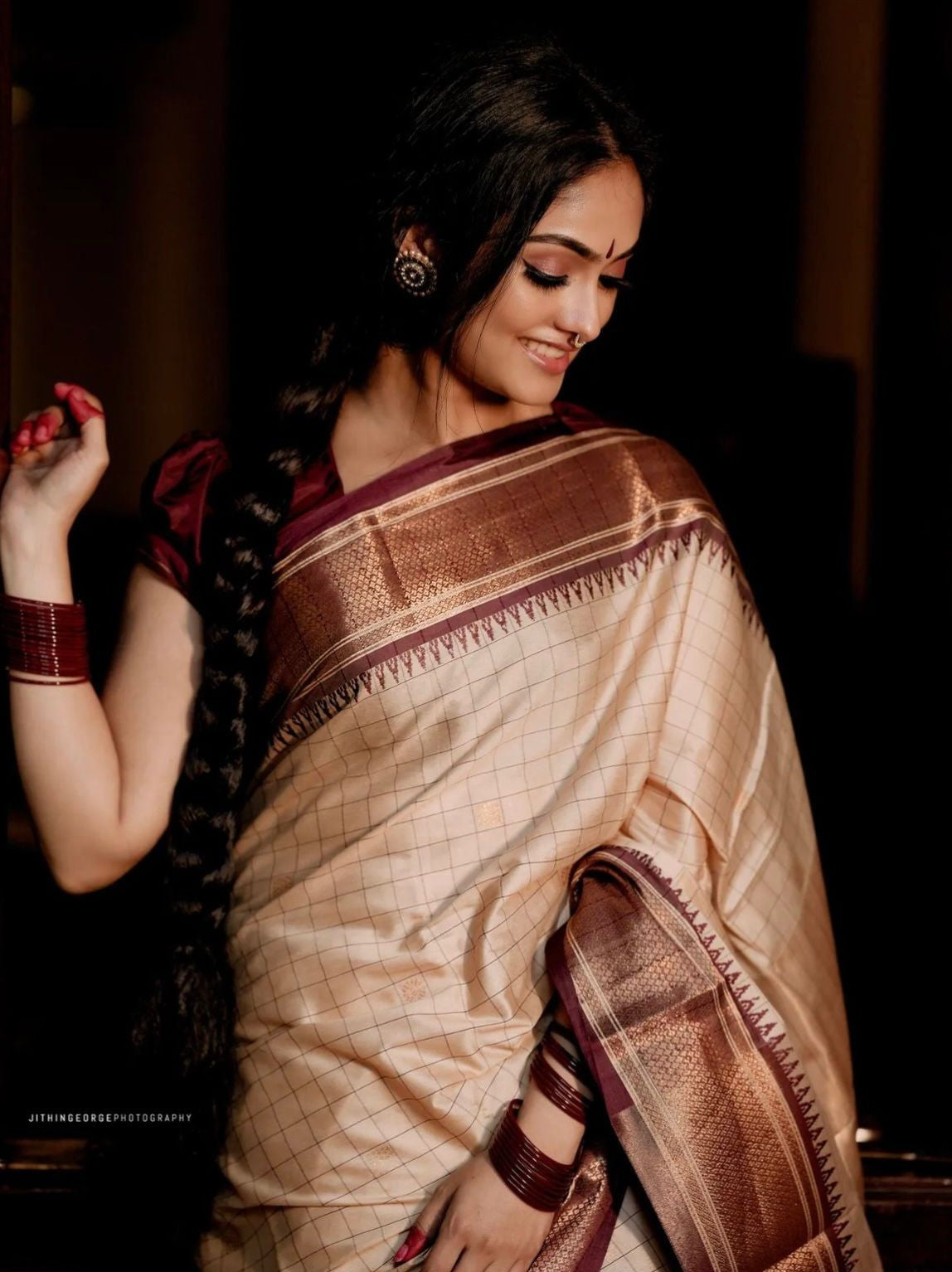 Semi Silk Kanjeevaram Elegant Design Saree